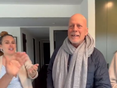 Demi Moore shares video of family celebrating Bruce Willis' birthday